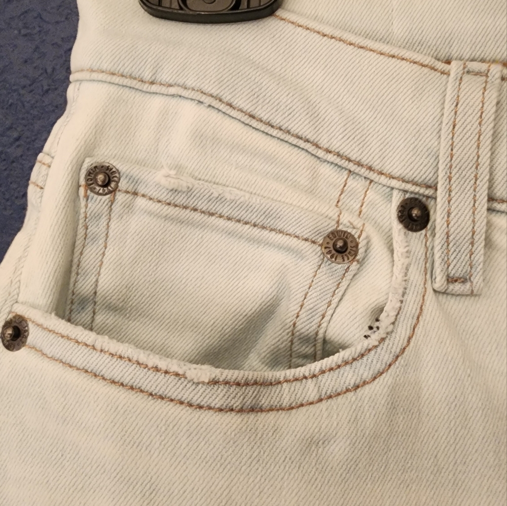 EDWIN Bree Crop Slim Straight In Outcast Blue Size 26 - Picture 5 of 13